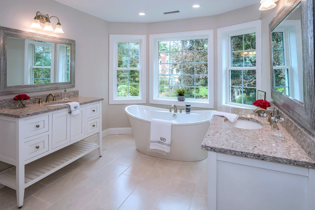 Bathroom vanity installed by Viking Kitchens at Gledhill Estates.